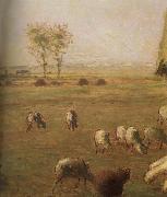 Jean Francois Millet Detail of  Spring,haymow oil painting reproduction
